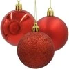 Christmas Decoration Kalėdiniai Žaislai Rinkinys 12 Vnt. Raudoni 6 cm