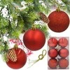 Christmas Decoration Kalėdiniai Žaislai Rinkinys 12 Vnt. Raudoni 6 cm