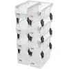 VEVOR Plastikinės sandėliavimo dėžės, 8 vnt. 27,6 x 14 x 13 cm