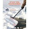 Vevor Plastikinis sniego stumdymo kastuvas 61 cm