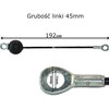 Enero Plieninė traukos lynas 192 cm su guminiu atmušikliu