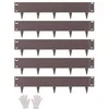 Vevor Plieninis kraštovaizdžio apvadas 5 vnt 99 x 13 cm rudas