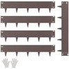 Vevor Plieninis kraštovaizdžio apvadas 5 vnt 99 x 13 cm rudas