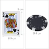 Relaxdays Pokerio dėklas su 300 lazerinių pokerio žetonų