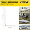 Vevor Reguliuojamos aliumininės valties gidų juostos priekabai – 1,16 m aukštis (46″), reguliuojamas plotis ±43 cm – komplektas