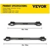 Vevor PTO velenas su 1-3/8" x 6 šlicais
