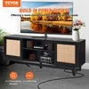 TV staliukas Vevor Rataninė TV spintelė 75 colių televizoriui