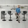 Vevor Reguliuojami virtuvės juodos spalvos taburetės komplektas