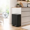 Relaxdays 2x30 l nerūdijančio plieno šiukšliadėžė