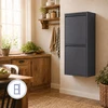 Relaxdays 3 skyrių šiukšliadėžė 40 l