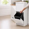 Relaxdays 3 skyrių šiukšliadėžė 40 l