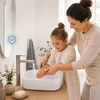 Relaxdays Kvadratinis ant stalviršio montuojamas praustuvas, be skylės maišytuvui
