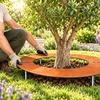 Relaxdays Plokščias Corten plieno medžio žiedas