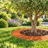 Relaxdays Plokščias Corten plieno medžio žiedas