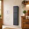 Relaxdays Šiukšliadėžė 3 skyrių 3x18 l