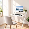 Relaxdays Sulankstomas rašomasis stalas su monitoriaus pakyla