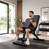Relaxdays Sulankstomas treniruočių suolelis su pasipriešinimo gumomis