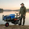 Relaxdays Žvejybos vežimėlis su krepšiu