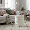 Relaxdays Sandėliavimo pufas iš teddy audinio
