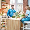 Relaxdays Siauras vežimėlis 4 lygių