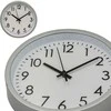 Excellent Houseware Sieninis laikrodis PP 20 cm sidabrinis