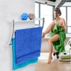 Relaxdays Sieninis rankšluosčių laikiklis, chromuotas