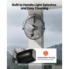 VEVOR Sieninis ventiliatorius 450 mm su IP44 apsauga