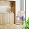 Relaxdays Skalbinių dėžė, riešutmedžio