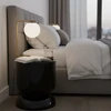 Relaxdays smėlio laikrodžio formos šoninis staliukas ir taburetė