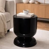 Relaxdays smėlio laikrodžio formos šoninis staliukas ir taburetė