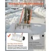Vevor Sniego stūmiklis su ratais 61 cm plieno kastuvas