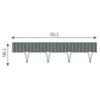 Prosperplast Dekoratyvinė tvorelė IBWI L390cm H18.6cm plastikinė/pilka