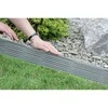 Prosperplast Dekoratyvinė tvorelė IBWI L390cm H18.6cm plastikinė/pilka