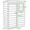 Saska Garden Sodo įrankių namelis PVC 152x91x192,5 cm