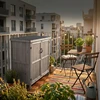 Relaxdays Sodo įrankių spinta su atverčiamu dangčiu