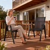 Relaxdays Sodo kėdžių su aukšta atkalte rinkinys