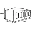 Saska Garden Sodo paviljonas 6x3 m mėlynas su sienomis