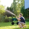 Relaxdays Sodo žarnos vežimėlis metalinis juodas
