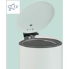 Relaxdays Softclose 3 l kosmetikos šiukšliadėžė