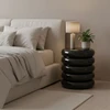 Relaxdays Šoninis staliukas ir taburetė Bubble