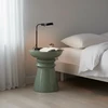 Relaxdays Šoninis staliukas ir taburetė, kūgis