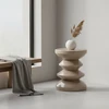 Relaxdays Šoninis staliukas ir taburetė Zigzag