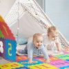 Relaxdays Spalvingas ABC ir skaičių dėlionės kilimėlis