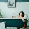 Relaxdays Spintelė su rotango imitacijos durelėmis ir 3 lentynomis
