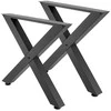 Stalo kojos, 750 x 760 mm, plieninės, juodos