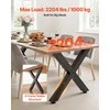 Vevor Stalo kojos, 750 x 760 mm, plieninės, juodos