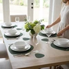 Relaxdays Stalo padėkliukai ir padėkliukai puodeliams, 6 dalių rinkinys
