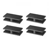 Vevor Stiklo laikiklis 4 vnt. kvadratinės spaustukės 8-12mm stiklo juoda