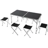 Relaxdays Stovyklavimo stalas ir 4 taburetės