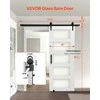 Vevor Stumdomos durys su MDF ir stiklu, 762 x 2134 mm